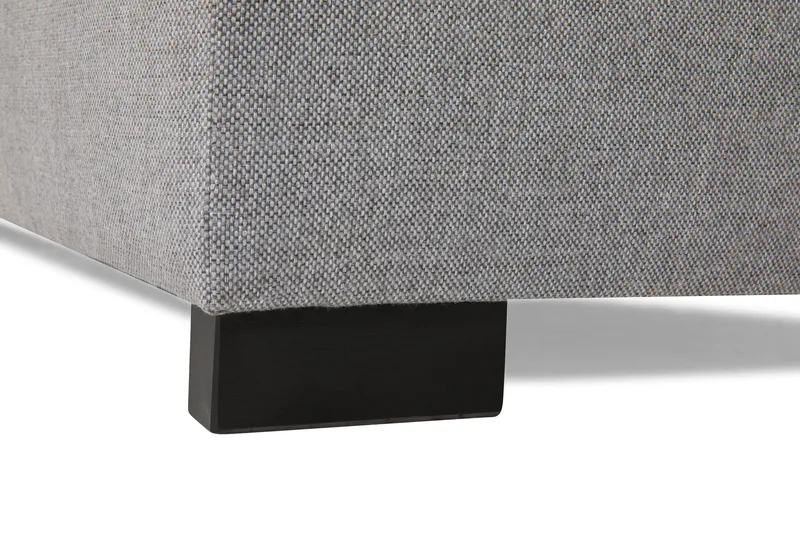 Crazy 4-istuttava Oikeakätinen L-muotoinen Schäslongsohva Kankaalla sis. Kuorityynyt - Harmaa - Huonekalut - Sohva - Divaanisohva - 4 istuttava sohva divaanilla