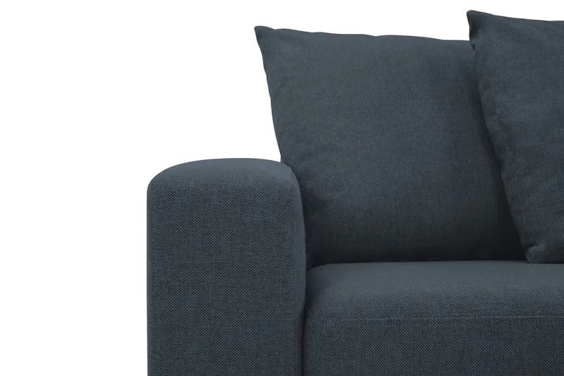 Crazy 4-istuttava Oikeakätinen L-muotoinen Schäslongsohva Kankaalla sis. Kuorityynyt - Sininen - Huonekalut - Sohva - Divaanisohva - 4 istuttava sohva divaanilla