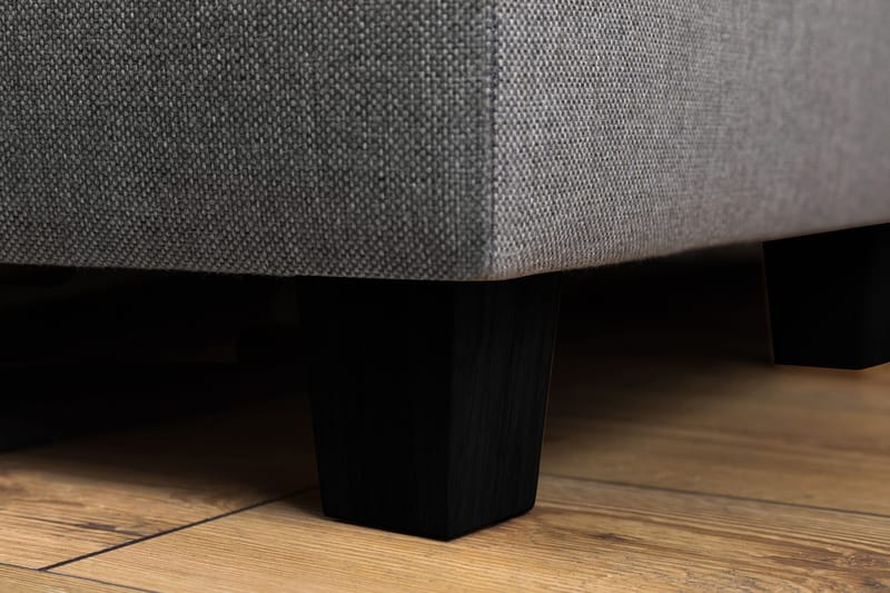 Crazy 4-istuttava Vasenkätinen L-muotoinen Divaanisohva Kankaalla - Harmaa - Huonekalut - Sohva - Divaanisohva - 3 istuttava sohva divaanilla