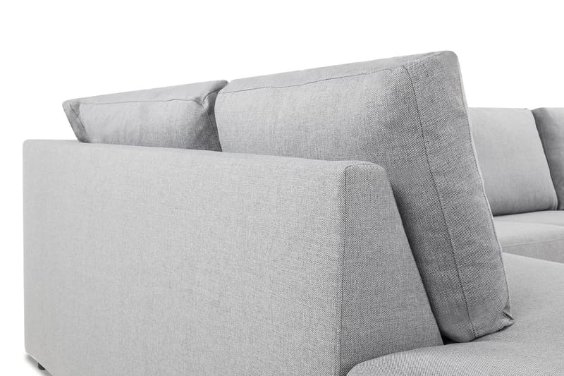 Crazy 4-istuttava Vasenkätinen L-muotoinen Divaanisohva Kankaalla - Harmaa - Huonekalut - Sohva - Divaanisohva - 3 istuttava sohva divaanilla