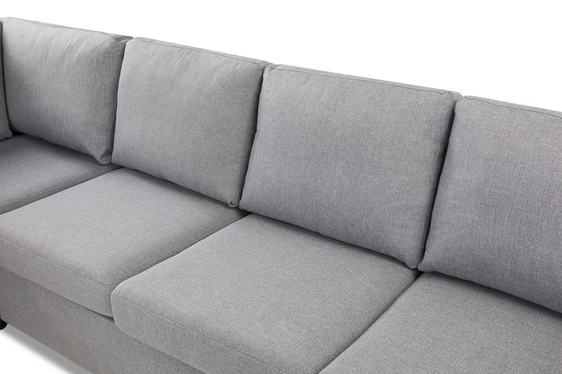Crazy 4-istuttava Vasenkätinen L-muotoinen Divaanisohva Kankaalla - Harmaa - Huonekalut - Sohva - Divaanisohva - 3 istuttava sohva divaanilla