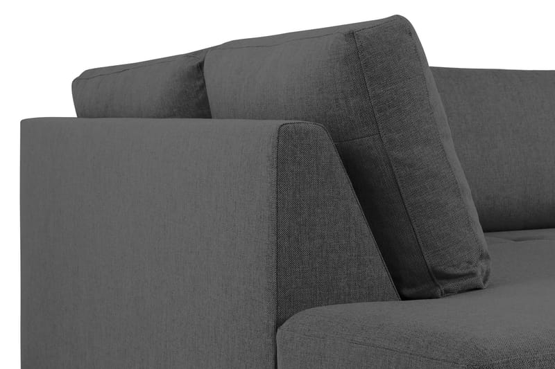 Crazy 4-istuttava Vasenkätinen L-muotoinen Divaanisohva Kankaalla - Tummanharmaa - Huonekalut - Sohva - Divaanisohva - 3 istuttava sohva divaanilla