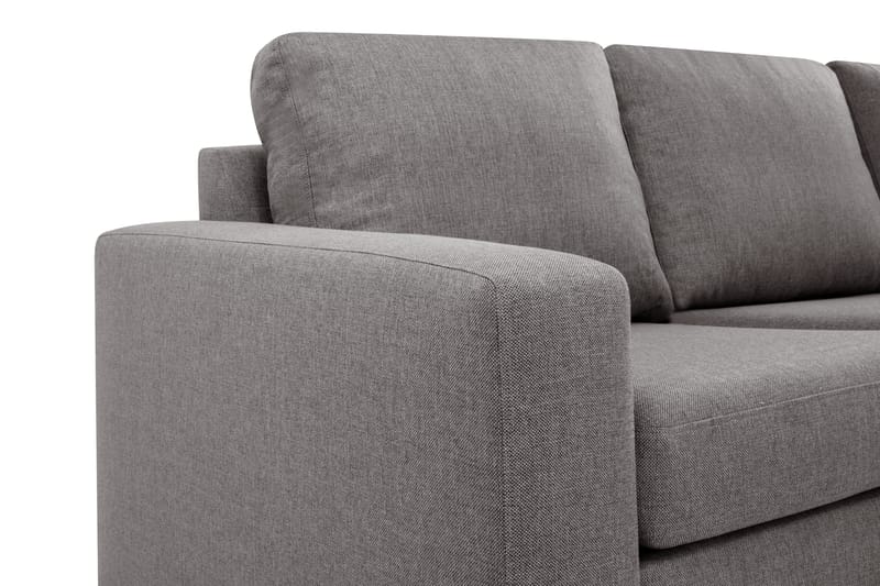 Crazy Limited Edition 4-istuttava Oikeakätinen L-muotoinen Schäslongsohva Kankaalla - Harmaa - Huonekalut - Sohva - Divaanisohva - 4 istuttava sohva divaanilla