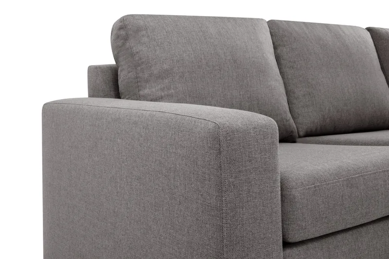 Crazy Limited Edition 4-istuttava Oikeakätinen L-muotoinen Schäslongsohva Kankaalla - Harmaa - Huonekalut - Sohva - Divaanisohva - 4 istuttava sohva divaanilla
