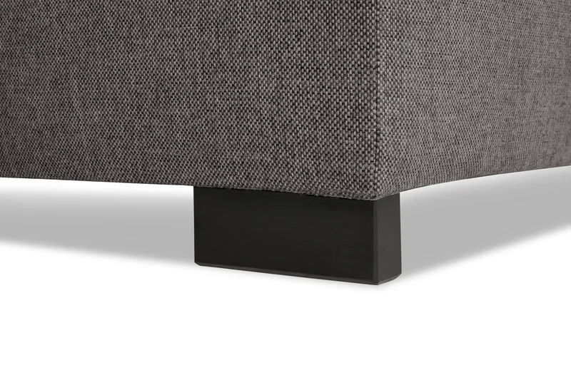 Crazy Limited Edition 4-istuttava Vasenkätinen Syvä L-muotoinen Schäslongsohva Kankaalla - Harmaa - Huonekalut - Sohva - Divaanisohva - 4 istuttava sohva divaanilla