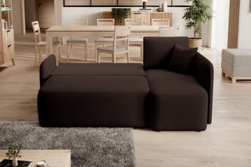 3-istuttava sohva divaanilla Hadson - Ruskea - Huonekalut - Sohva - Divaanisohva - 3 istuttava sohva divaanilla