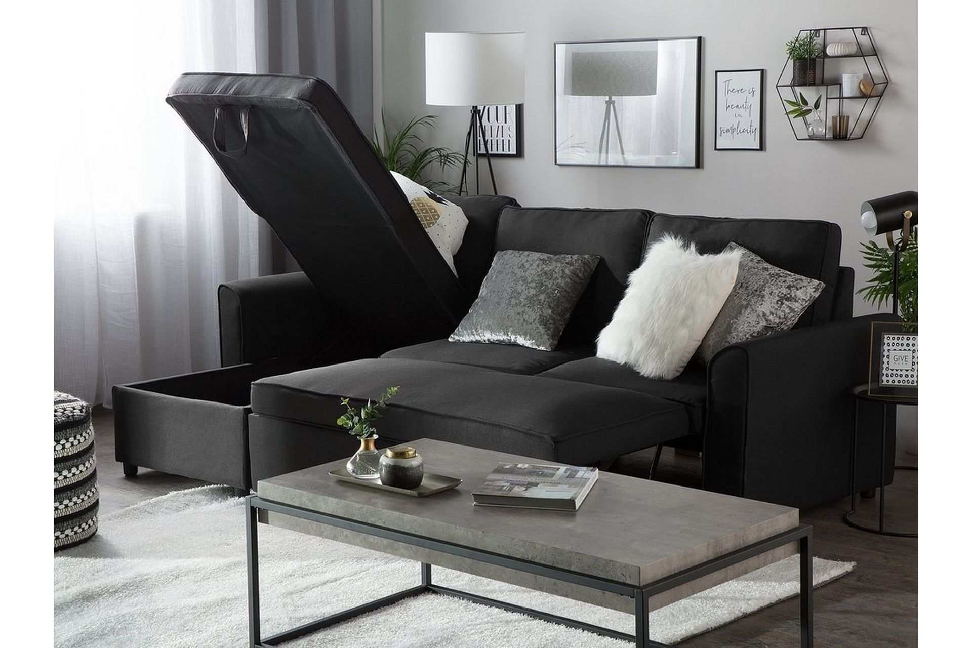 Kulmasohva Nesna 228 cm - Huonekalut - Sohva - Divaanisohva - 3 istuttava sohva divaanilla