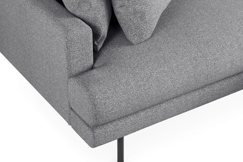 Menard 4-istuttava Oikeakätinen L-muotoinen Divaanisohva Kankaasta - Harmaa - Huonekalut - Sohva - Divaanisohva - 4 istuttava sohva divaanilla