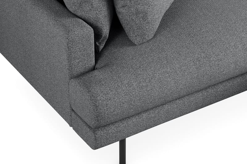 Menard 4-istuttava Oikeakätinen L-muotoinen Divaanisohva Kankaasta - Tummanharmaa - Huonekalut - Sohva - Divaanisohva - 4 istuttava sohva divaanilla