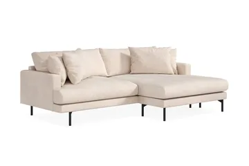 Menard 4-istuttava Oikeakätinen L-muotoinen Divaanisohva Manchesterista - Beige - Huonekalut - Sohva - Divaanisohva - 4 istuttava sohva divaanilla