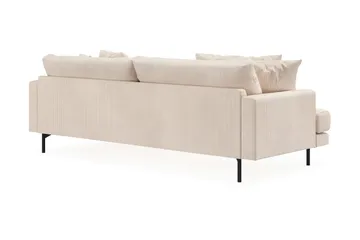 Menard 4-istuttava Oikeakätinen L-muotoinen Divaanisohva Manchesterista - Beige - Huonekalut - Sohva - Divaanisohva - 4 istuttava sohva divaanilla