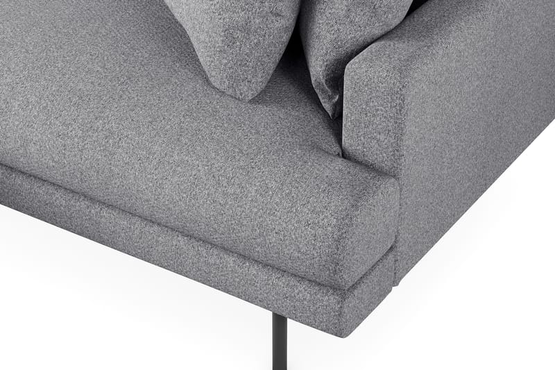 Menard 4-istuttava Vasenkätinen L-muotoinen Divaanisohva Kankaasta - Harmaa - Huonekalut - Sohva - Divaanisohva - 4 istuttava sohva divaanilla