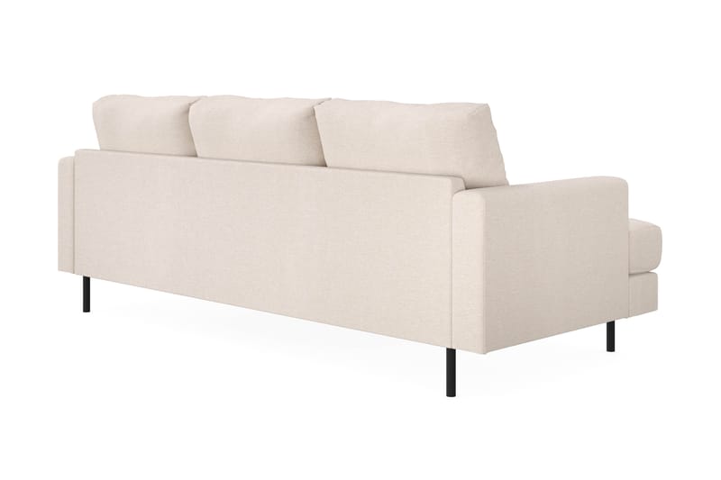 Menard Compact 3-istuttava Oikeakätinen L-muotoinen Divaanisohva Kankaasta - Beige - Huonekalut - Sohva - Divaanisohva - 3 istuttava sohva divaanilla
