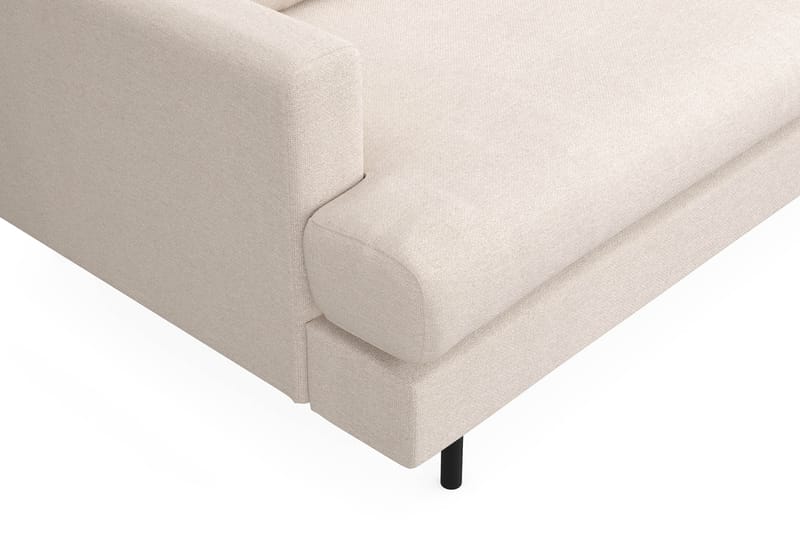 Menard Compact 3-istuttava Oikeakätinen L-muotoinen Divaanisohva Kankaasta - Beige - Huonekalut - Sohva - Divaanisohva - 3 istuttava sohva divaanilla