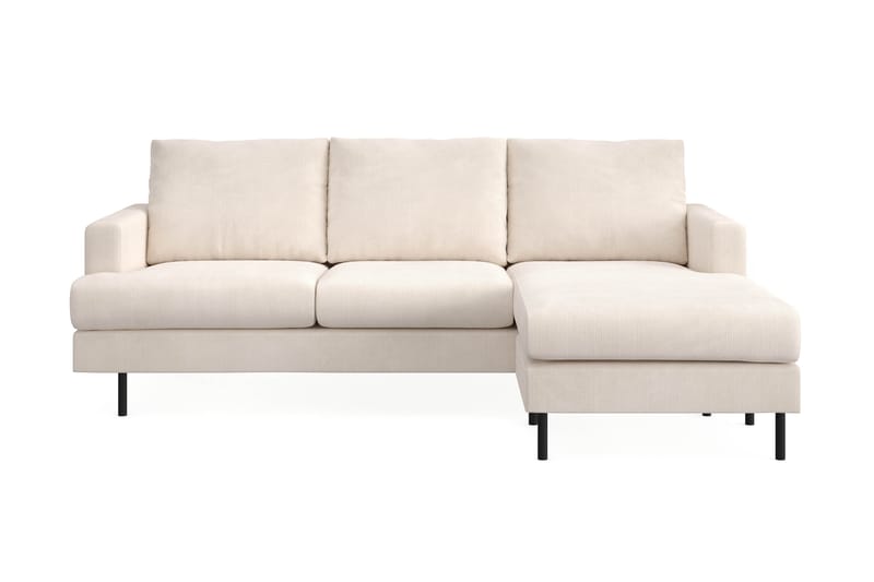 Menard Compact 3-istuttava Oikeakätinen L-muotoinen Divaanisohva Manchesterista - Beige - Huonekalut - Sohva - Divaanisohva - 3 istuttava sohva divaanilla