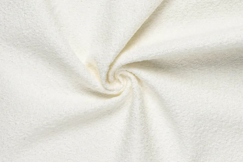 Menard Compact 3-istuttava Vasenkätinen L-muotoinen Divaanisohva Bouclé-kankaasta - Valkoinen - Huonekalut - Sohva - Divaanisohva - 3 istuttava sohva divaanilla