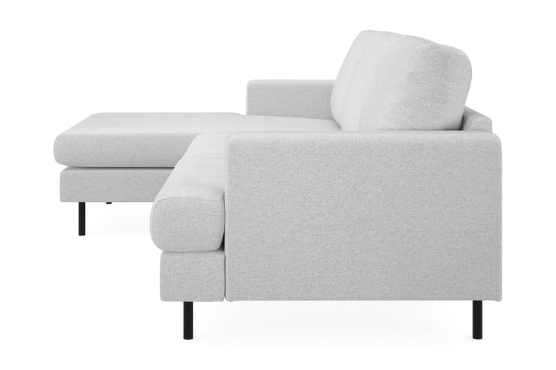 Menard Compact 3-istuttava Vasenkätinen L-muotoinen Divaanisohva Kankaasta - Vaaleanharmaa - Huonekalut - Sohva - Divaanisohva - 3 istuttava sohva divaanilla