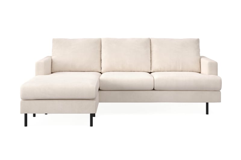 Menard Compact 3-istuttava Vasenkätinen L-muotoinen Divaanisohva Manchesterista - Beige - Huonekalut - Sohva - Divaanisohva - 3 istuttava sohva divaanilla