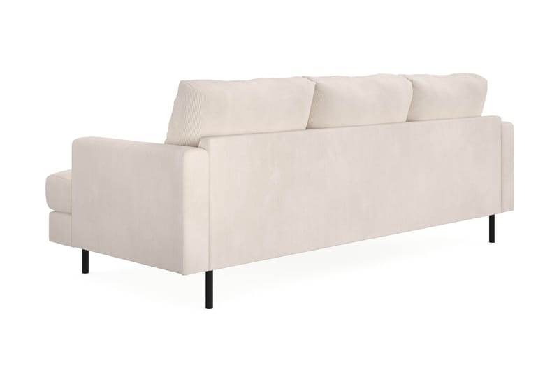 Menard Compact 3-istuttava Vasenkätinen L-muotoinen Divaanisohva Manchesterista - Beige - Huonekalut - Sohva - Divaanisohva - 3 istuttava sohva divaanilla