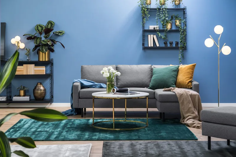 Peppe 3-istuttava Käännettävä L-muotoinen Divaanisohva Kankaasta - Vaaleanharmaa - Huonekalut - Sohva - Divaanisohva - 3 istuttava sohva divaanilla