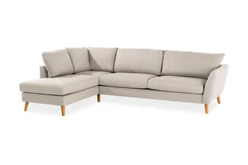 Trend 4-istuttava Vasenkätinen L-muotoinen Divaanisohva Kankaasta - Beige - Huonekalut - Sohva - Divaanisohva - 4 istuttava sohva divaanilla