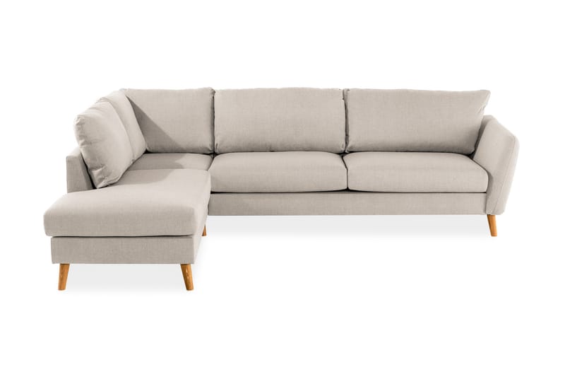 Trend 4-istuttava Vasenkätinen L-muotoinen Divaanisohva Kankaasta - Beige - Huonekalut - Sohva - Divaanisohva
