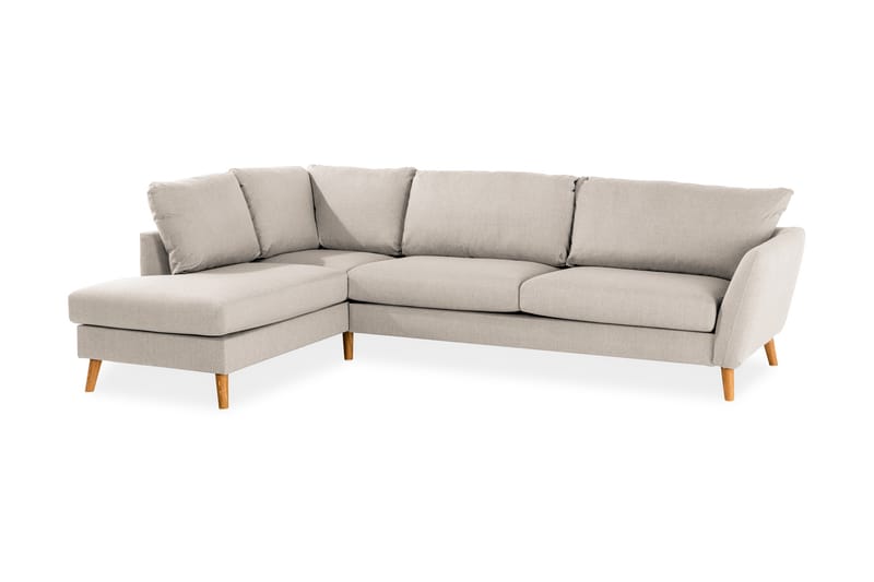 Trend 4-istuttava Vasenkätinen L-muotoinen Divaanisohva Kankaasta - Beige - Huonekalut - Sohva - Divaanisohva
