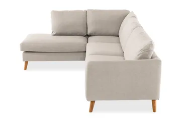 Trend 4-istuttava Vasenkätinen L-muotoinen Divaanisohva Kankaasta - Beige - Huonekalut - Sohva - Divaanisohva - 4 istuttava sohva divaanilla