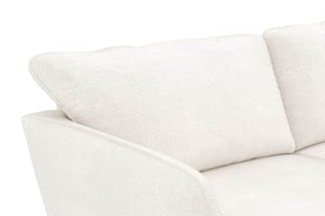 Trend Lyx 3-istuttava Sohva Bouclélla - Valkoinen - Huonekalut - Sohva - Divaanisohva - 3 istuttava sohva divaanilla