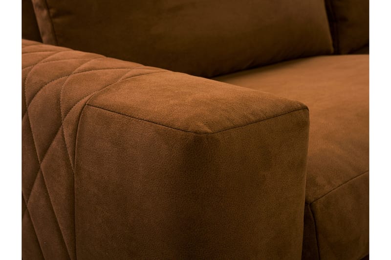 3:n ist Kulmasohva - Beige - Huonekalut - Sohva - Divaanisohva - 3 istuttava sohva divaanilla