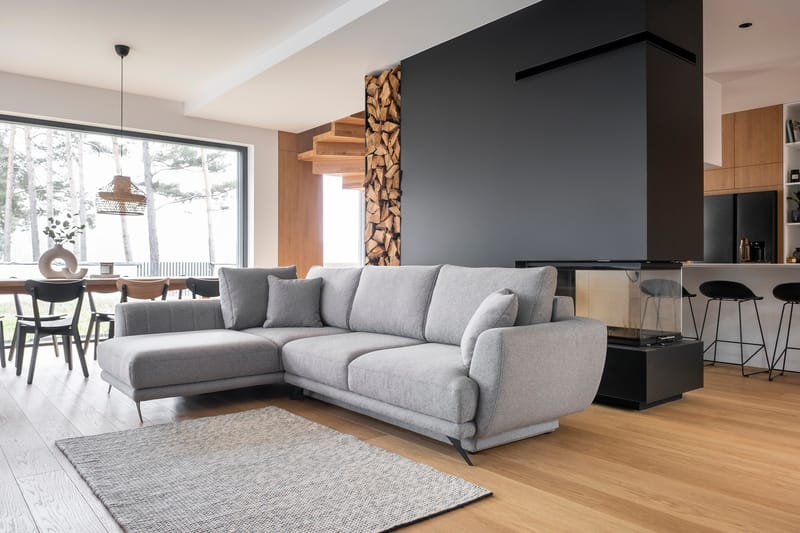 3:n ist Sohva Soyke avopäädyllä Vasen - Vaaleanharmaa - Huonekalut - Sohva - Divaanisohva