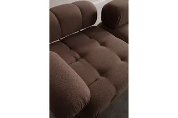 Belgin Kupliva Divaanisohva 3-istuttava 315 cm - Ruskea - Huonekalut - Sohva - Moduulisohva - Moduulisohvakokonaisuus