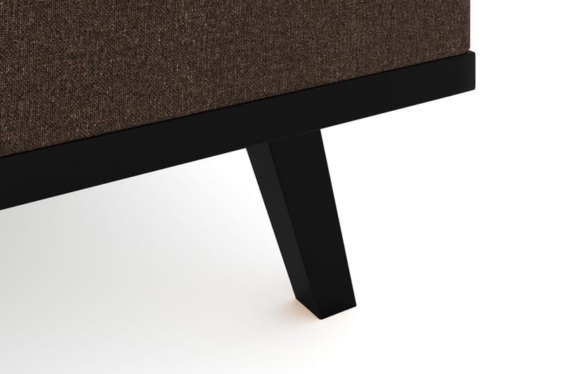 Copenhagen 4-istuttava Oikeakätinen L-muotoinen Divaanisohva Kankaalla - Ruskea - Huonekalut - Sohva - Divaanisohva - 4 istuttava sohva divaanilla