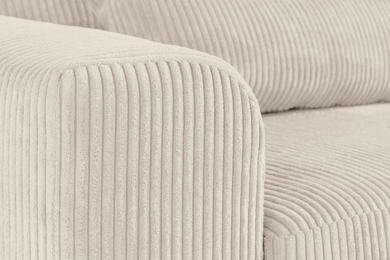 Copenhagen 4-istuttava Oikeakätinen L-muotoinen Divaanisohva Manchester-kankaalla - Beige - Huonekalut - Sohva - Divaanisohva - 4 istuttava sohva divaanilla