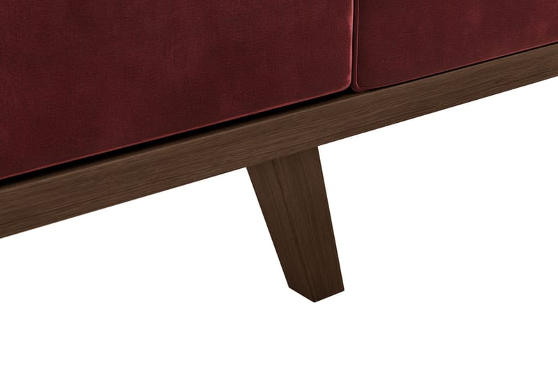 Copenhagen 4-istuttava Vasenkätinen L-muotoinen Divaanisohva Sametilla - Violetti - Huonekalut - Sohva - Divaanisohva - 4 istuttava sohva divaanilla