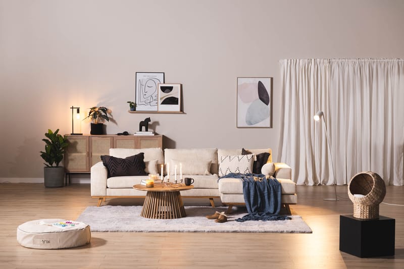 Copenhagen Syvä Divaanisohva Manchester - Beige - Huonekalut - Sohva - Divaanisohva - 4 istuttava sohva divaanilla