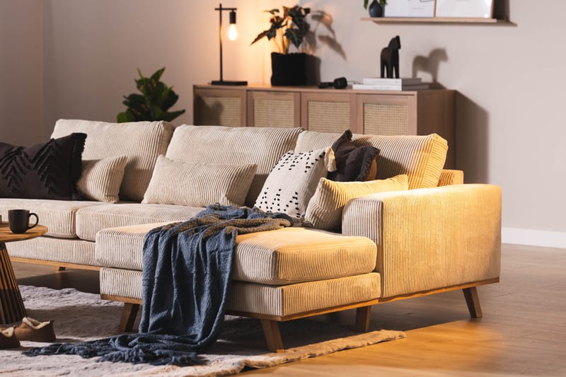 Copenhagen Syvä Divaanisohva Manchester - Beige - Huonekalut - Sohva - Divaanisohva - 4 istuttava sohva divaanilla