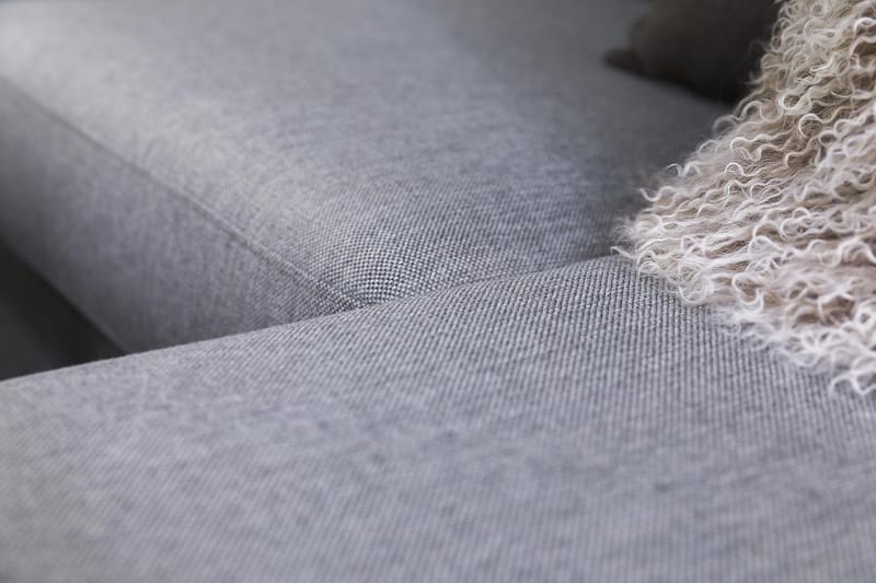 Crazy 4-istuttava Käännettävä L-muotoinen Divaanisohva Kankaalla - Harmaa - Huonekalut - Sohva - Divaanisohva - 4 istuttava sohva divaanilla