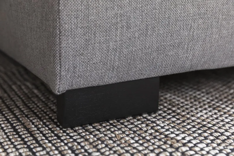 Crazy 4-istuttava Käännettävä L-muotoinen Divaanisohva Kankaalla - Harmaa - Huonekalut - Sohva - Divaanisohva - 4 istuttava sohva divaanilla