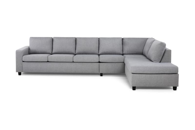 Crazy 5-istuttava Oikeakätinen L-muotoinen Divaanisohva Kankaalla - Harmaa - Huonekalut - Sohva - Divaanisohva - 4 istuttava sohva divaanilla