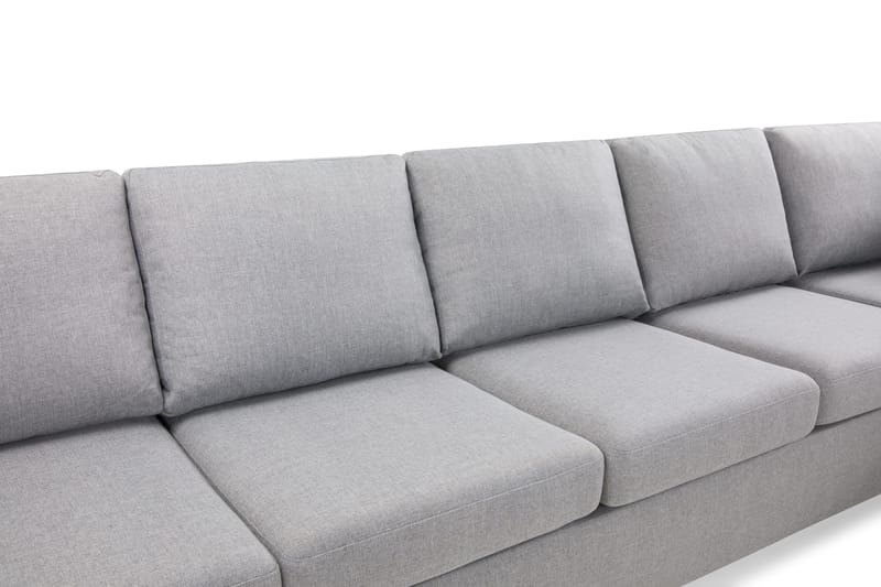 Crazy 5-istuttava Oikeakätinen L-muotoinen Divaanisohva Kankaalla - Harmaa - Huonekalut - Sohva - Divaanisohva - 4 istuttava sohva divaanilla