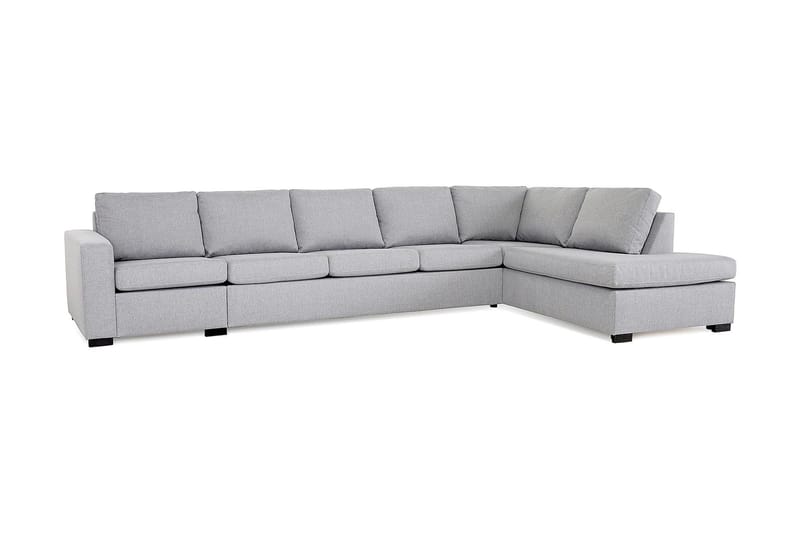 Crazy 5-istuttava Oikeakätinen L-muotoinen Divaanisohva Kankaalla - Harmaa - Huonekalut - Sohva - Divaanisohva - 4 istuttava sohva divaanilla