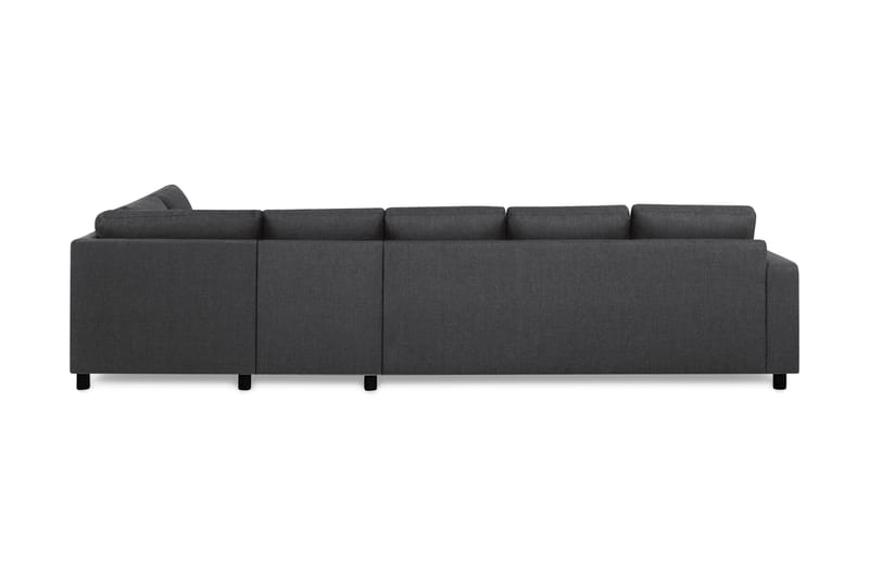 Crazy 5-istuttava Oikeakätinen L-muotoinen Divaanisohva Kankaalla - Tummanharmaa - Huonekalut - Sohva - Divaanisohva - 4 istuttava sohva divaanilla