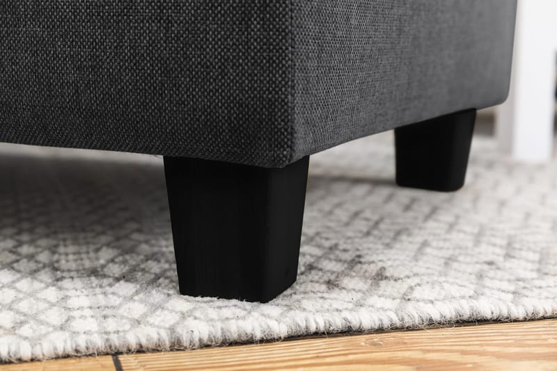 Crazy 5-istuttava Oikeakätinen L-muotoinen Divaanisohva Kankaalla - Tummanharmaa - Huonekalut - Sohva - Divaanisohva - 4 istuttava sohva divaanilla