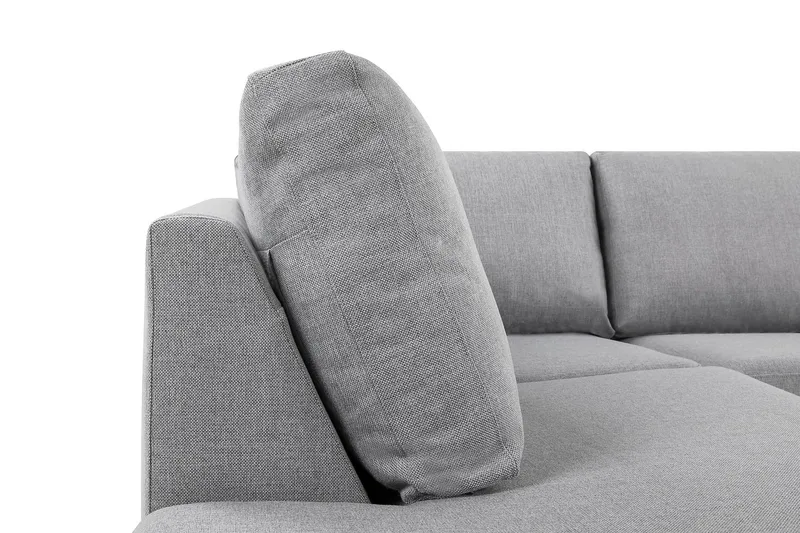 Crazy 5-istuttava Vasenkätinen L-muotoinen Divaanisohva Kankaalla - Harmaa - Huonekalut - Sohva - Divaanisohva - 4 istuttava sohva divaanilla