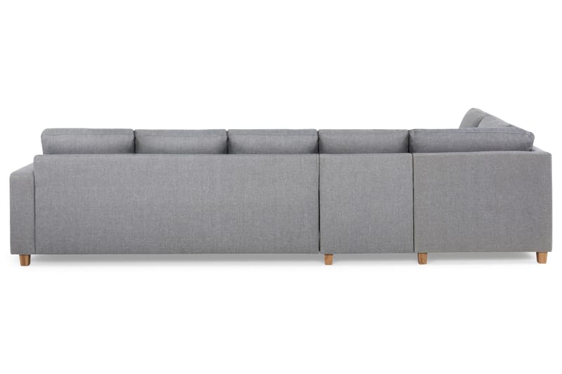 Crazy 5-istuttava Vasenkätinen L-muotoinen Divaanisohva Kankaalla - Harmaa - Huonekalut - Sohva - Divaanisohva - 4 istuttava sohva divaanilla