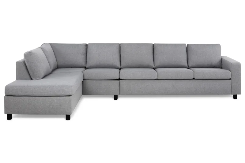 Crazy 5-istuttava Vasenkätinen L-muotoinen Divaanisohva Kankaalla - Harmaa - Huonekalut - Sohva - Divaanisohva - 4 istuttava sohva divaanilla