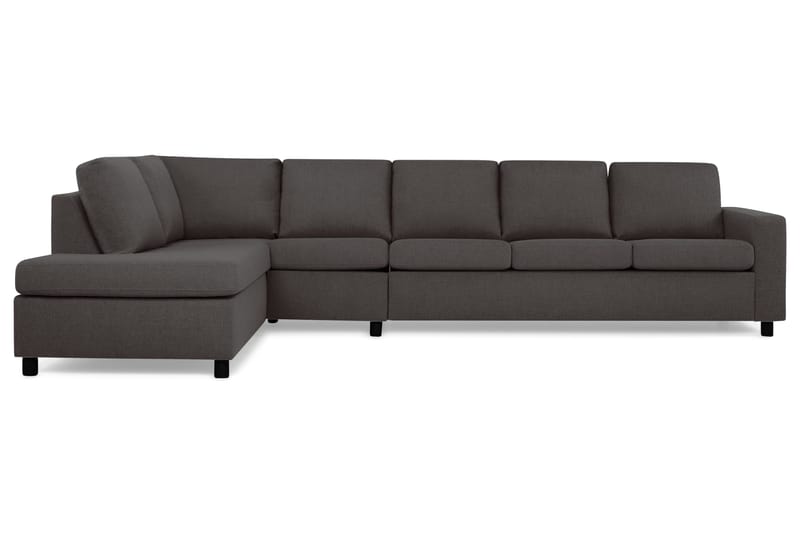 Crazy 5-istuttava Vasenkätinen L-muotoinen Divaanisohva Kankaalla, Tummanharmaa