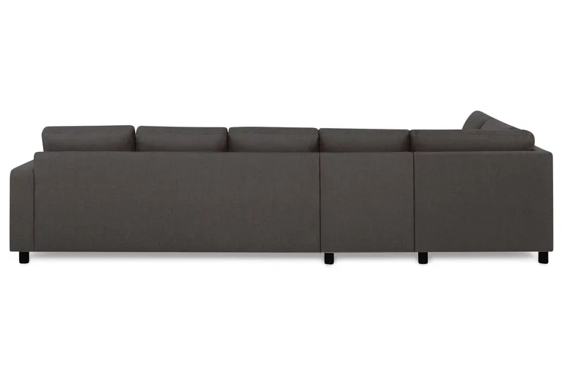 Crazy 5-istuttava Vasenkätinen L-muotoinen Divaanisohva Kankaalla - Tummanharmaa - Huonekalut - Sohva - Divaanisohva - 4 istuttava sohva divaanilla