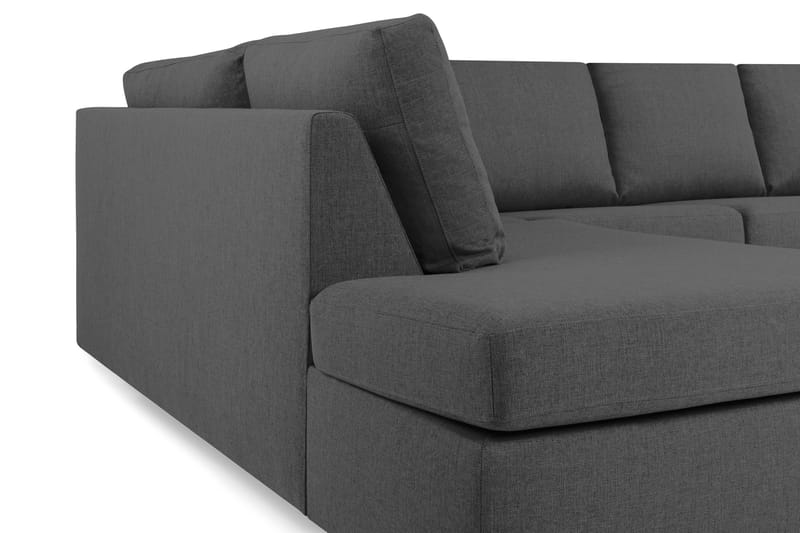 Crazy 5-istuttava Vasenkätinen L-muotoinen Divaanisohva Kankaalla - Tummanharmaa - Huonekalut - Sohva - Divaanisohva - 4 istuttava sohva divaanilla